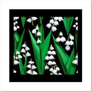 Origami Lily of the Valley - PanfurWare LLC Posters and Art